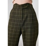 Trendyol Khai Checkered Triangle Waist Closure Carrot Pants | shoptok.hr