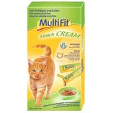 MultiFit priboljšek za mačke Snack-Cream perutnina, jetra in biotin 7x15 g Cene