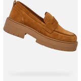 Geox Light Brown Women's Loafers Spherica EC7 - Women's Cene