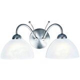Searchlight Milanese Notranja steklena stenska svetilka z 2 lučema, satenasto srebrna, E14, (22100603) | Shoptok.si