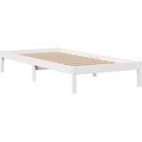 Krevet s regalom za knjige bez madraca bijeli 90x200cm borovina | shoptok.hr