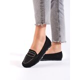Shelvt Women's suede black loafers Cijene