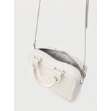 Calvin Klein Ročna torbica 'BOLD CK ELONGATED' bela | Shoptok.si