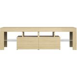 vidaXL TV ormarić s LED svjetlima boja hrasta sonome 140x36,5x40 cm | shoptok.hr