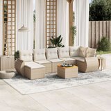  8-dijelni set vrtnih sofa od poliratana s jastucima bež | shoptok.hr