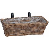  Viseća Košara za Saksije s pohranom 2 pcs Smeđa 48 x 22 x 15 cm | shoptok.hr