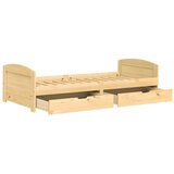  Dnevni ležaj s 2 ladice IRUN 90x200 cm masivna borovina | shoptok.hr
