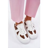 Boto Women Sneakers With Leopard Print On Platform White Nativira | Shoptok.si