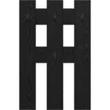  Vješalica za kapute na zidu Zidne Crni hrast 65 x 3 x 100 cm | shoptok.hr