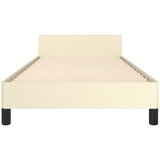  Okvir za krevet s uzglavljem krem 90x190 cm od umjetne kože | Eponuda.com