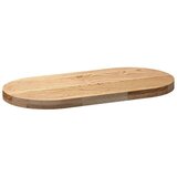 Stolna ploča 80x40x4 cm od ovalna masivna hrastovina | shoptok.hr