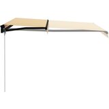  Ročno zložljiva tenda 300x250 cm rumena in bela, (20693049) | Shoptok.si