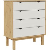  Ladičar OTTA smeđe-bijeli 76,5x39,5x90 cm od masivne borovine | Eponuda.com