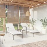 The Living Store Ležalnik 2 kosa z mizico poli ratan črn - Ležalnik Z Mizico, (21483343) | Shoptok.si