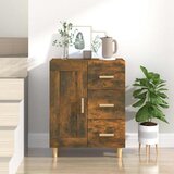  Komoda boja dimljenog hrasta 69,5x34x90 cm konstruirano drvo | shoptok.hr