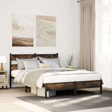 vidaXL Okvir kreveta bez madraca dimljena boja hrasta 80x200 cm drveni | shoptok.hr