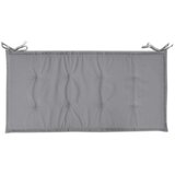 Jastuk za vrtnu klupu sivi 100 x 50 x 3 cm od tkanine Oxford | shoptok.hr