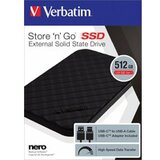 Verbatim Store 'n' Go Portable SSD USB 3.2 - 512 GB Cijene