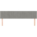  Uzglavlja svjetlosiva 180x5x78/88 cm baršunasta | shoptok.hr