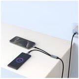 Swissten kabel 2u1 USB-C/2x USB-C, 100W, 50w+50w, 1,5m tekstilni crni | shoptok.hr