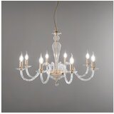  Ondaluce - Visilica na sajli PAGANINI, 6xE14/10W/230V, prečnik 70 cm, zlatna/prozirna | Eponuda.com