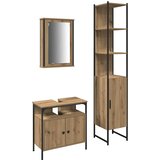  Set namještaja za kupaonicu 3 kom. Umjetnički hrast | shoptok.hr