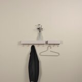 Spinder Design Siv/bež kovinski stenski obešalnik s polico Dax Play – | Shoptok.si