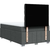 vidaXL Box spring postelja z vzmetnico temno siva 120x190 cm blago | Shoptok.si