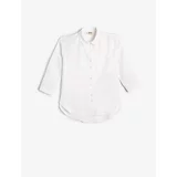 Koton 3/4 Sleeve Basic Shirt Button Closure