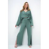 Trend Alacati Stili Ženski komplet bluza i pantalone ALC-X11422, Zeleni | Eponuda.com