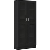 vidaXL knjižni kabinet 2 kosa črnega hrasta 82,5x30,5x185 cm iz inženirskega lesa | Shoptok.si