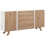 Bessagi Home komoda vira, barva hrasta, bela | Shoptok.si