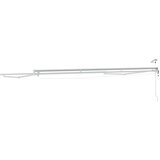  Električna nadstrešnica s profili LED Bela 4 x 2 m Aluminij, (5000207272) | Shoptok.si