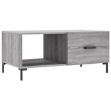 Maison Chic Klubska mizica - kavna mizica - Nizka mizica siva sonoma 90x50x40 cm inženirski les, (21752670) Cene