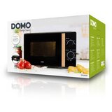 DOMO ELEKTRO DOMO Mikrovalna pećnica s drvenom ručkom crna | shoptok.hr