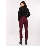 RUE PARIS Trousers-IT-SP-FL9069.00-burgundy | shoptok.hr
