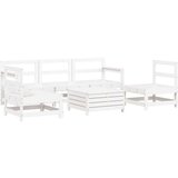  6-dijelni set vrtnih sofa bijeli od masivne borovine | shoptok.hr