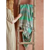 Bloomingville Zelena/plava deka od recikliranog pamuka za kauč 160x130 cm Isnel – | shoptok.hr
