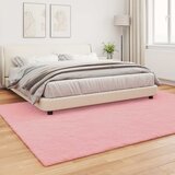  Protuklizni tepih od umjetnog zečjeg krzna OLITE Ružičasta 200 x 280 cm | shoptok.hr