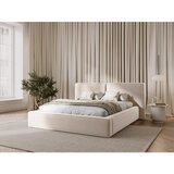 Cosmopolitan Design Krem baršunasti tapecirani bračni krevet s prostorom za odlaganje s podnicom 180x200 cm Arendal – | shoptok.hr