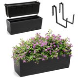 KADAX balkonski lonček za rože z vstavljivim stojalom za rože 19x56 cm + ročaji, (5000353345) | Shoptok.si