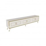 Hanah home sona white gold polica za tv