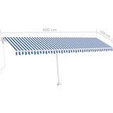  Samostojeća automatska tenda 600x350 cm plavo-bijela | shoptok.hr
