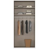 Rauch Möbel OMARA S KLASIČNIMI VRATI, temno siva, hrast artisan | Shoptok.si