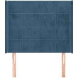  Uzglavlje s ušima tamnoplavo 83x16x118/128 cm baršunasto | shoptok.hr