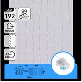  Aigostar-LED Spoljašnja božićna svetla 192xLED/8 funkcija 3xAA 4,5x1,2m IP44 hladno bela Cene