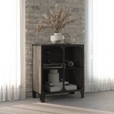 vidaXL Omara siva 72x36x82 cm kovina in MDF Cene