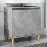 vidaXL Omarica za umivalnik betonsko siva 58x33x60 cm inženirski les Cene
