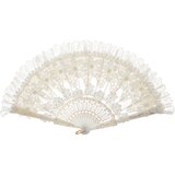 INF Eleganten bel čipkast plesni ventilator, rekvizit za fotografiranje in dekoracijo doma Model 1, (21686105) | Shoptok.si