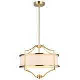 Open Design OR80926 - Luster na šipci STESSO 4xE27/15W/230V prečnik 42 cm mesing/bela Cene